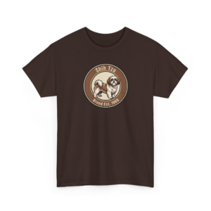 Shih Tzu Breed Est 1969 Circular Badge Tee | Cute Toy Dog Lover Apparel Gift