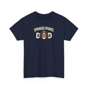 Springer Spaniel Dad T-Shirt | Stylized Hunting Dog Father Gift