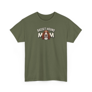 Proud Basset Hound Mom T-Shirt | Charming Hound Owner Novelty Gift