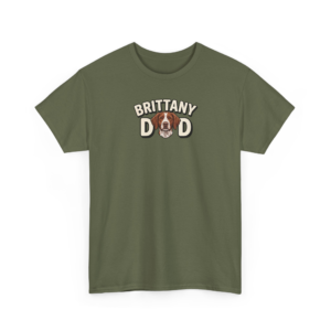 Brittany Dad Heavy Cotton Tee | Handsome Gundog Owner Apparel