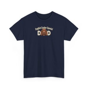 English Cocker Spaniel Dad T-Shirt | Spunky Spaniel Father Graphic Tee Gift
