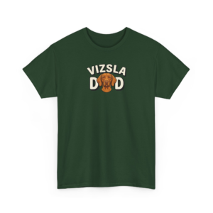Vizsla Dad Cotton T-Shirt | Proud Pointer Father Novelty Graphic Tee