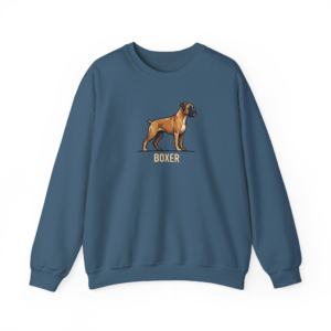 Geometric Boxer Dog Graphic Crewneck | Boxer Mom & Dad Gift