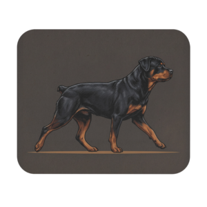Rottweiler Working Dog Desk Mat | Powerful Guard Dog Breed Mousepad