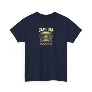 Georgia Peach State Comfort Tee | Southern Heritage Emblem Travel Keepsake