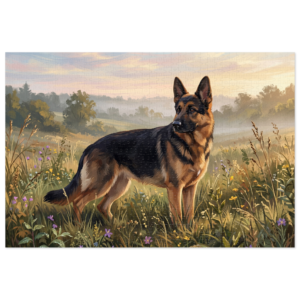 German Shepherd Countryside Jigsaw Puzzle | Noble Dog Breed Gift Tin